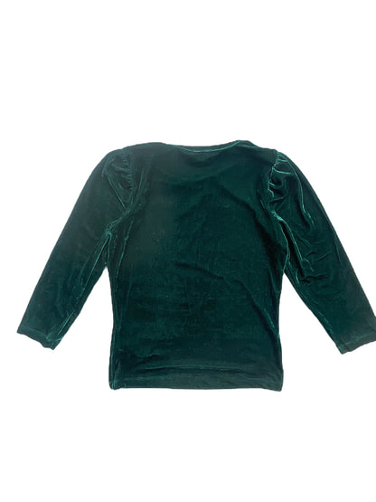 Whistles Green Velvet Top UK 8 image 2