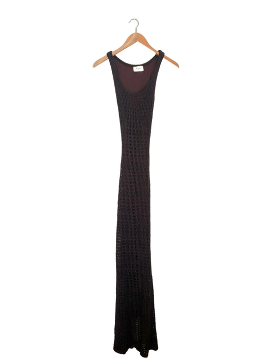 diish crochet brown dress