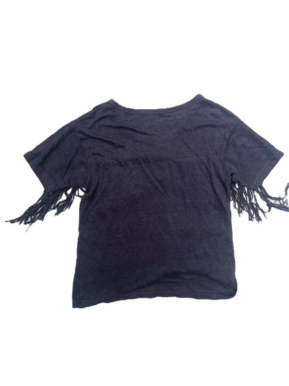 Zadig & Voltaire Grey Fringe Top XS image 1