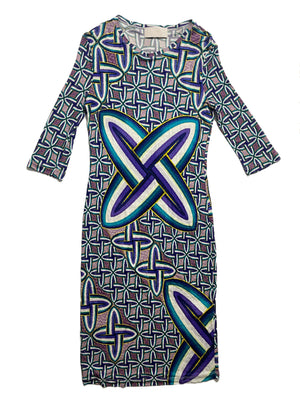 Peter Pilotti Print Dress UK 10