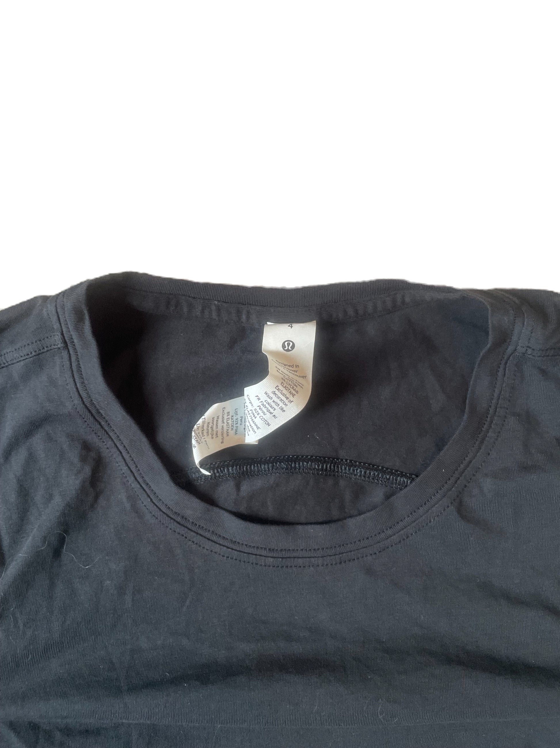 Lululemon Shoulder Cut Out Sports Top S image 2