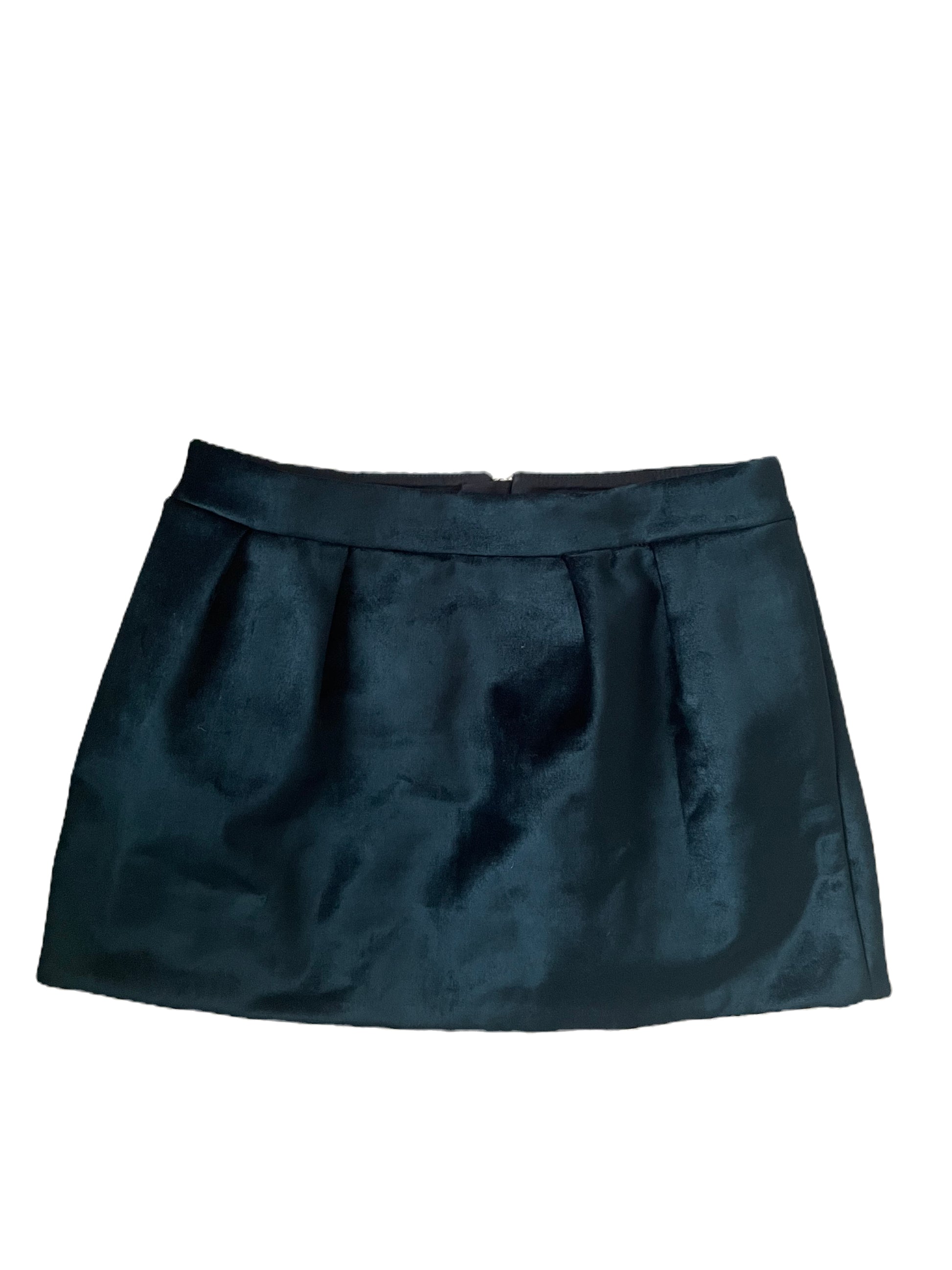 COS Blue Velvet Skirt UK 6 image 0