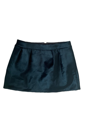 COS Blue Velvet Skirt UK 6