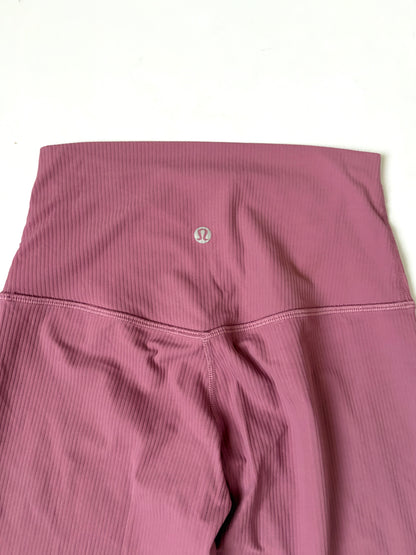 New With Tags Purple Lululemon Ribbed Pant 25" UK 8