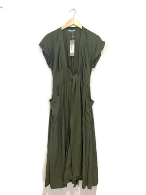 New With Tags Three Graces Khaki Dress UK 8