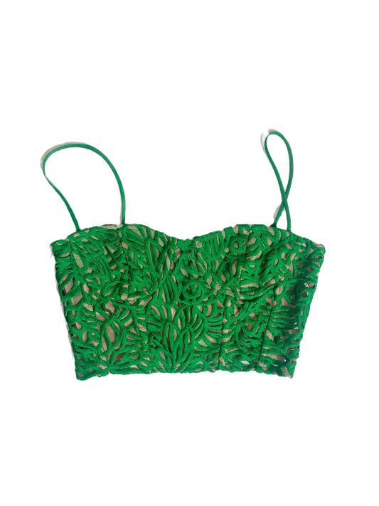 Milly New York Green Crop Top UK 8 image 0
