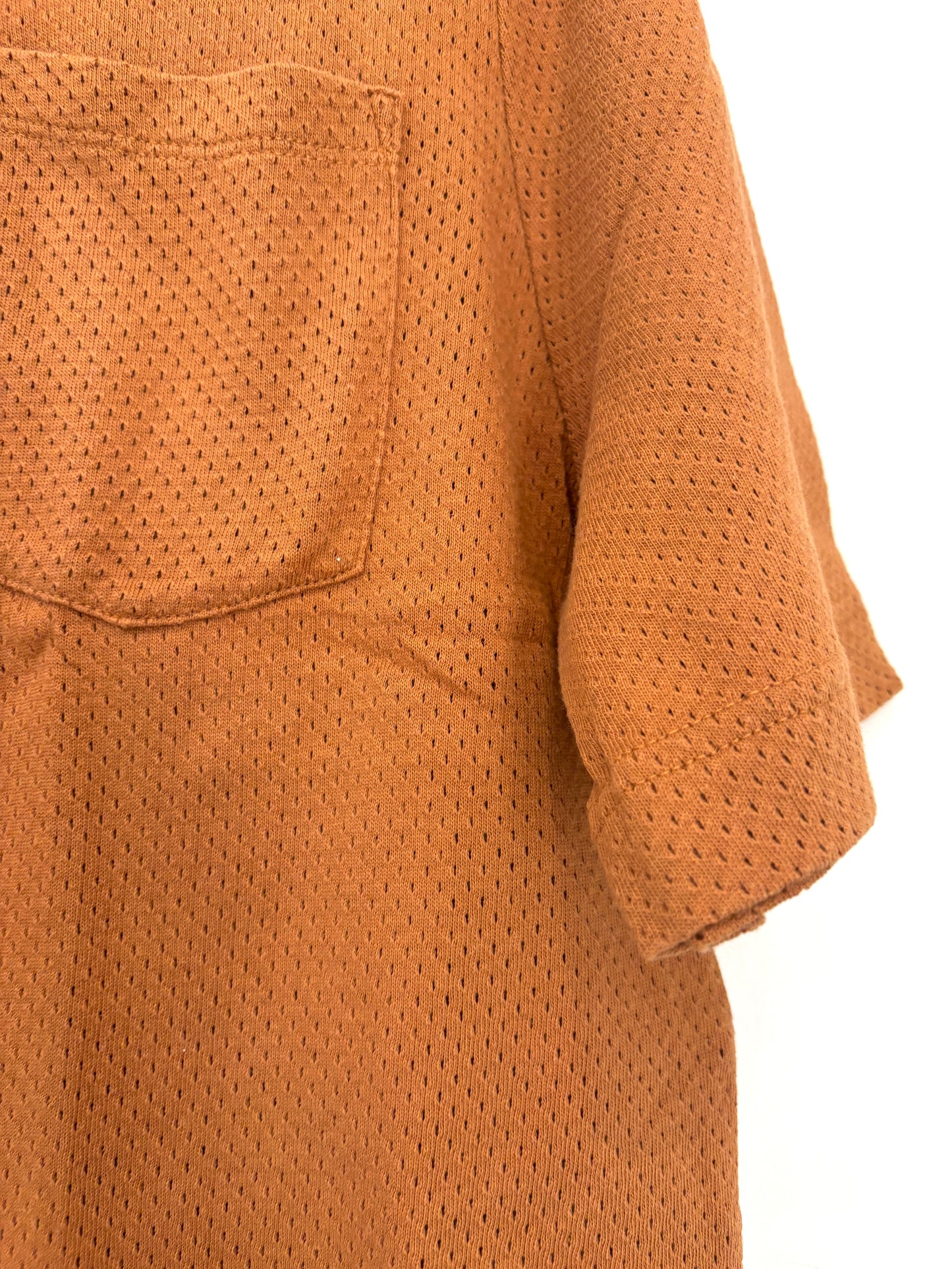 Varley Perforated Bexley Cropped T-Shirt in Cashew XS