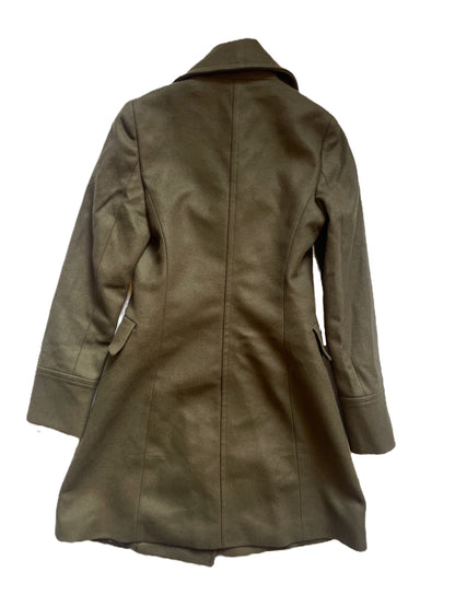 Massimo Dutti Khaki Wool Coat UK 6 image 1