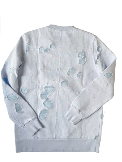 Givenchy Paris Light Blue Distressed Hoodie XS image 1
