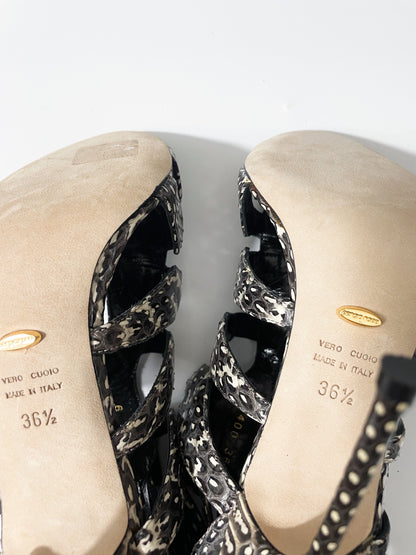 Sergio Rossi Print Sandals UK 3.5 image 4