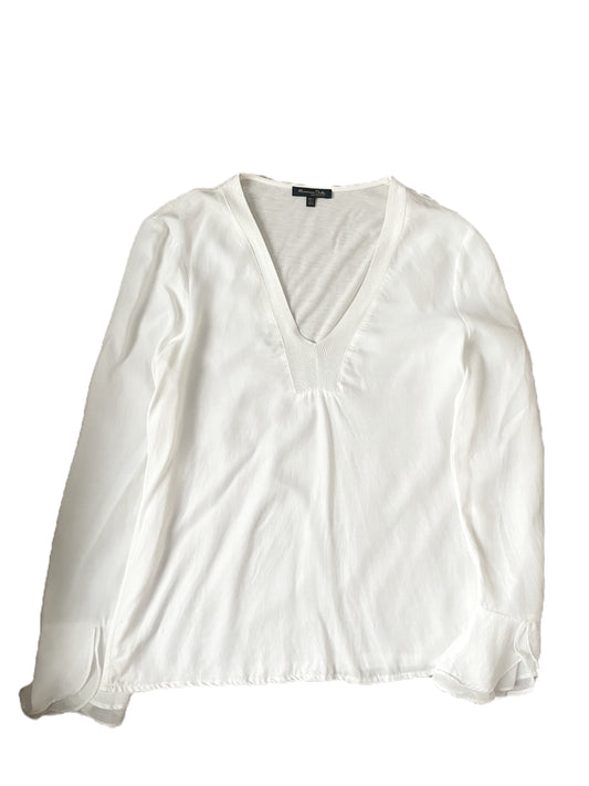 Massimo Dutti White Blouse S image 0