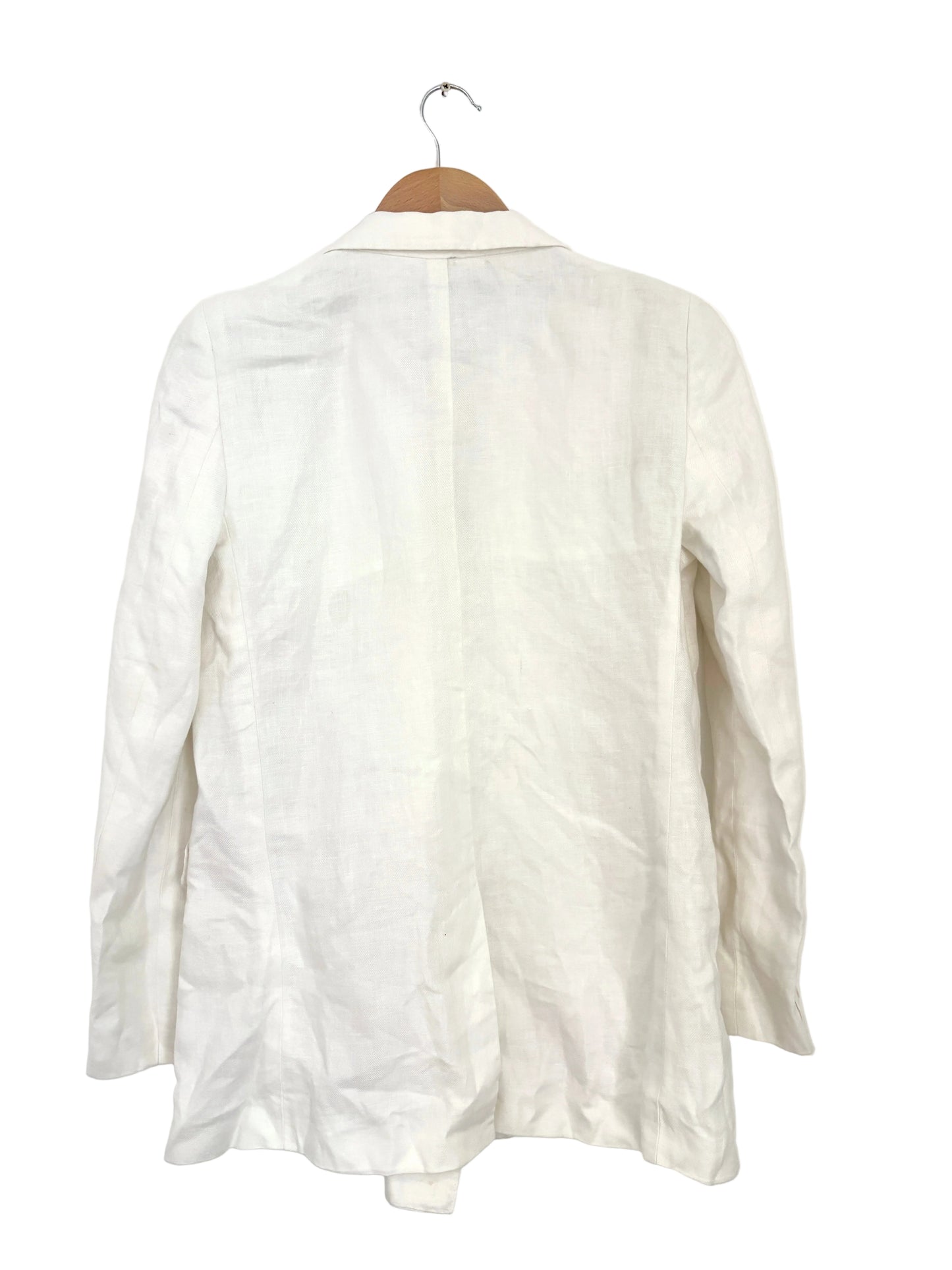 Luisa Spagnoli White Linen Blazer UK 8