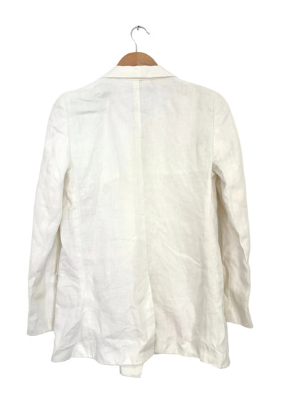 Luisa Spagnoli White Linen Blazer UK 8