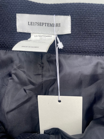 New With Tags Le 17 Septembre Navy Wool Trousers UK 14 image 2