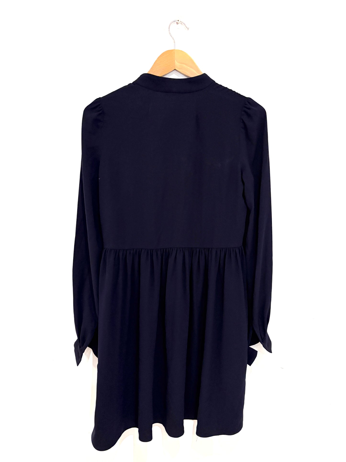 Tara Jarmon Navy Crepe Dress UK 8
