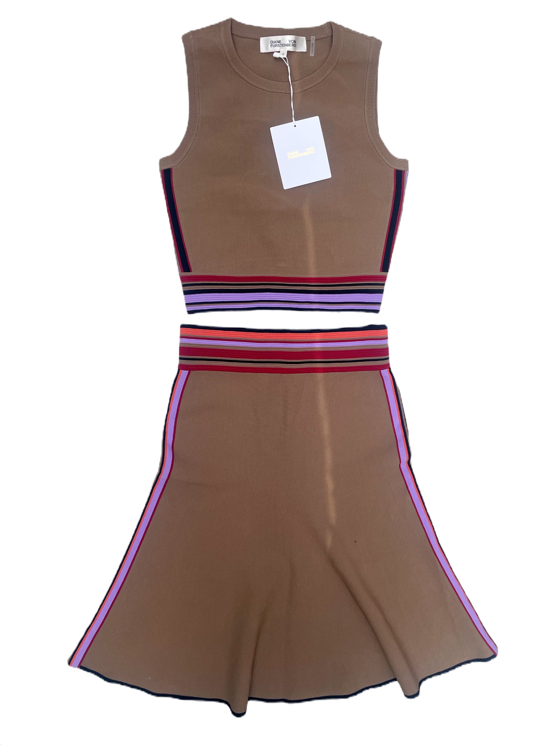 New With Tags Diane Von Furstenberg Crop Sable Top S image 2