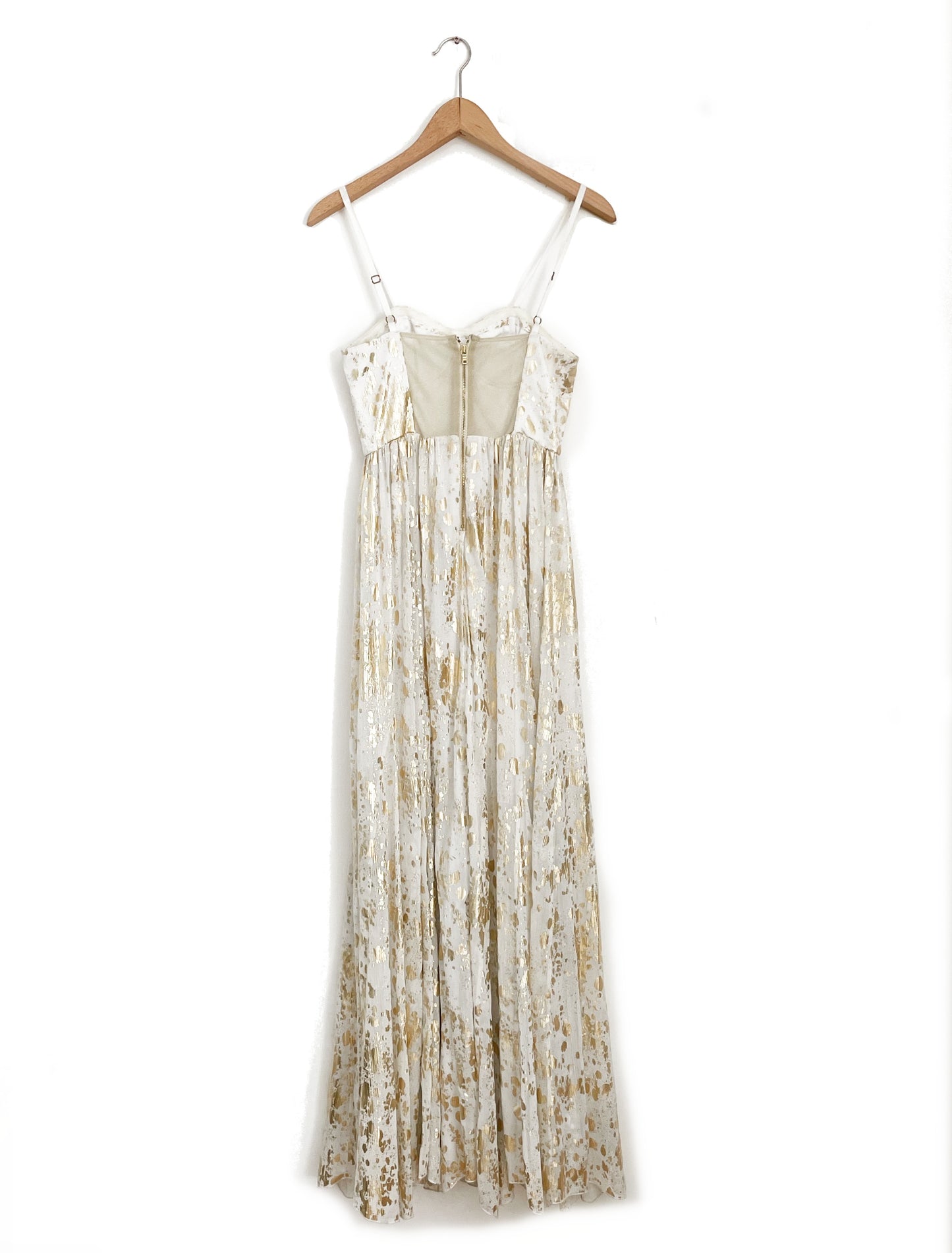 Alice + Olivia Gold Painted Dress XS image 1