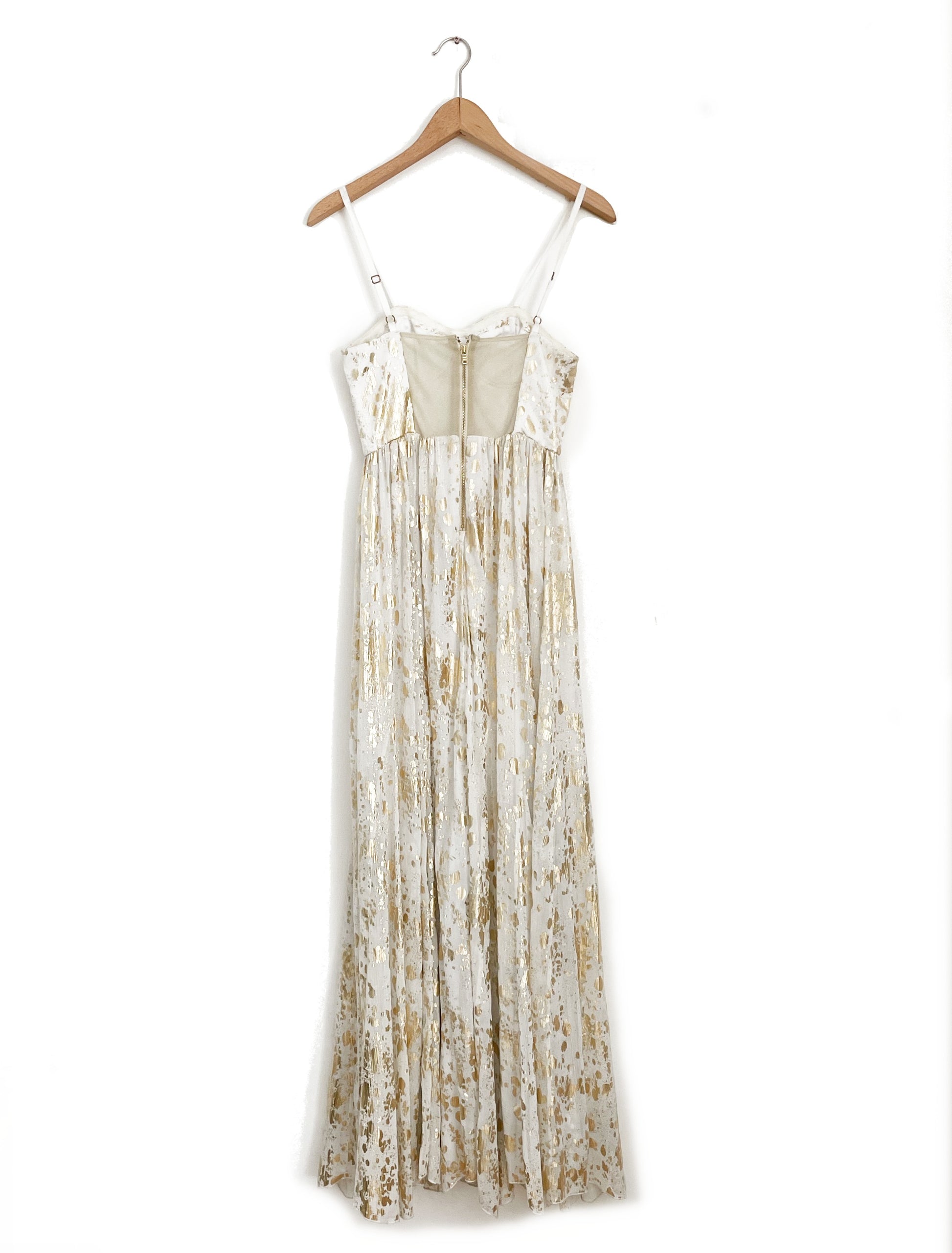 Alice + Olivia Gold Painted Dress XS image 1