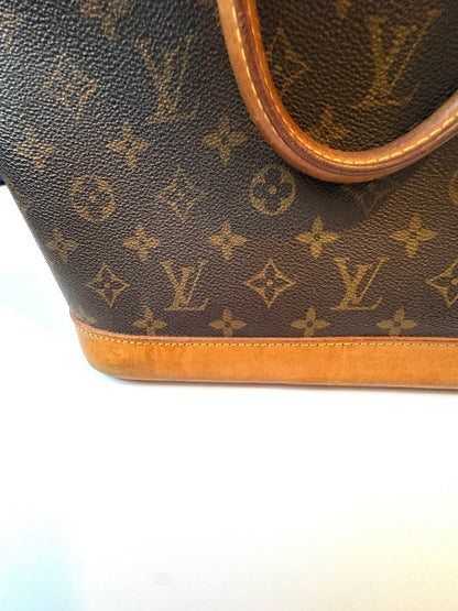 Louis Vuitton Alma Large Monogram Leather Canvas Bag