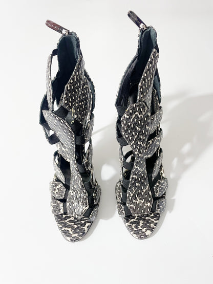 Sergio Rossi Print Sandals UK 3.5 image 3