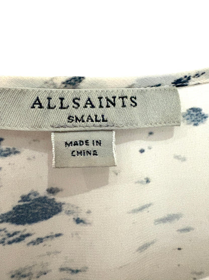 All Saints Pleated Print Dress S