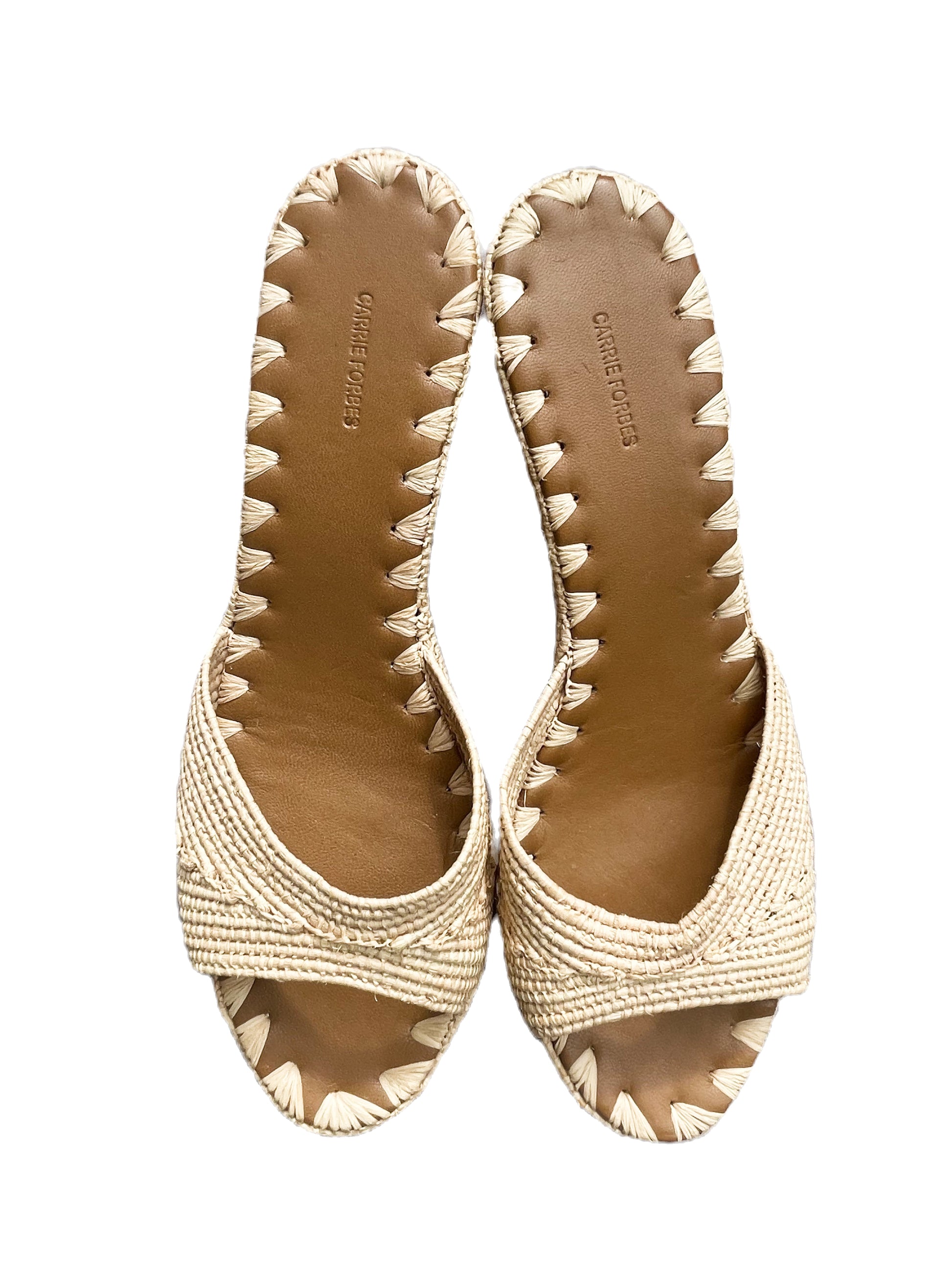 Carrie Forbes Cream Mules EU 41 image 0