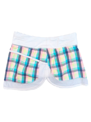 Lululemon Check Multicoloured Shorts UK 10