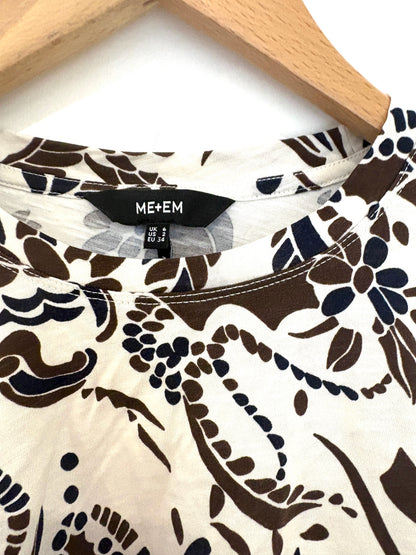 Me+Em Cotton Paisley T-Shirt UK 6