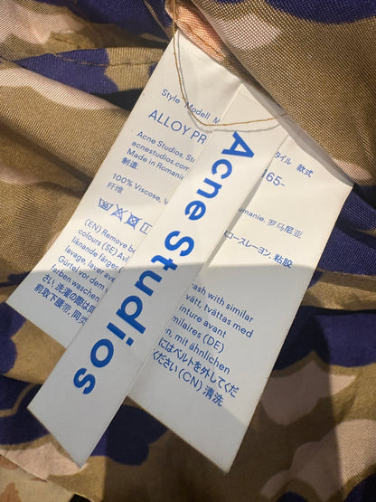 Acne Studios Bla Konst Alloy Print Dress UK 8
