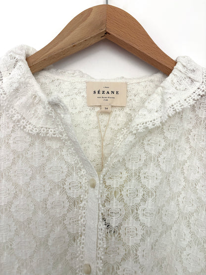 New With Tags Sezane Shirt Blouse UK 6
