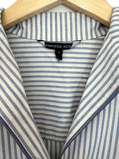 Marissa Webb Blue Striped Shirt S