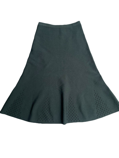 Sandro Green Flare Skirt M image 1