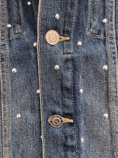 Current/Elliott Studded Denim Jacket XS image 3