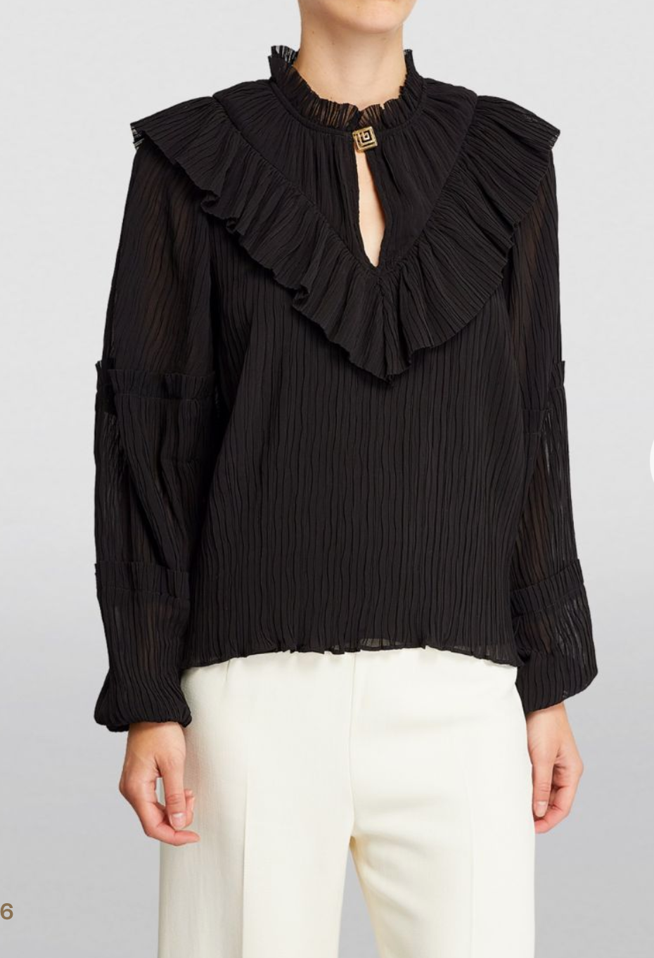 Aje Pleated Robyn Blouse UK 8 image 1