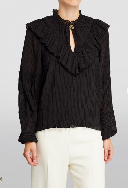 Aje Pleated Robyn Blouse UK 8 image 1
