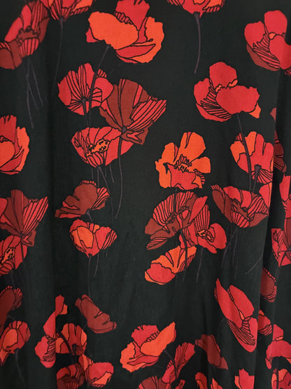 & Other Stories Floral Print Wrap Dress UK 8