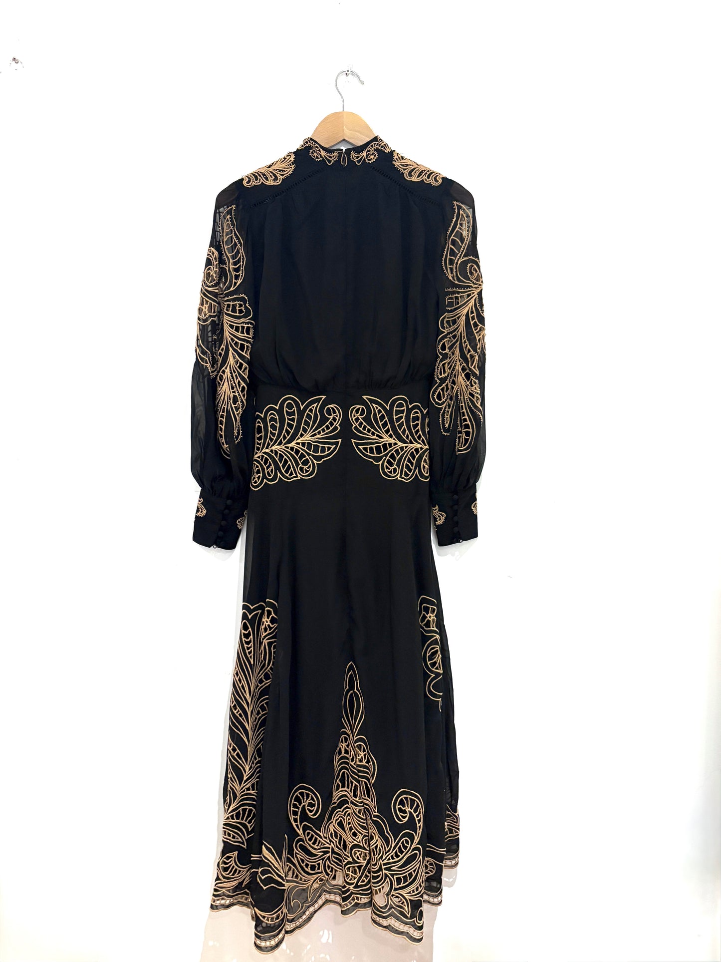 New with Tags Karen Millen Cutwork Embroidered Dress UK 8