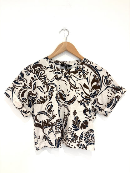 me+em cotton paisley t-shirt