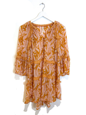 Anthropologie Long Paisley Blouse XS