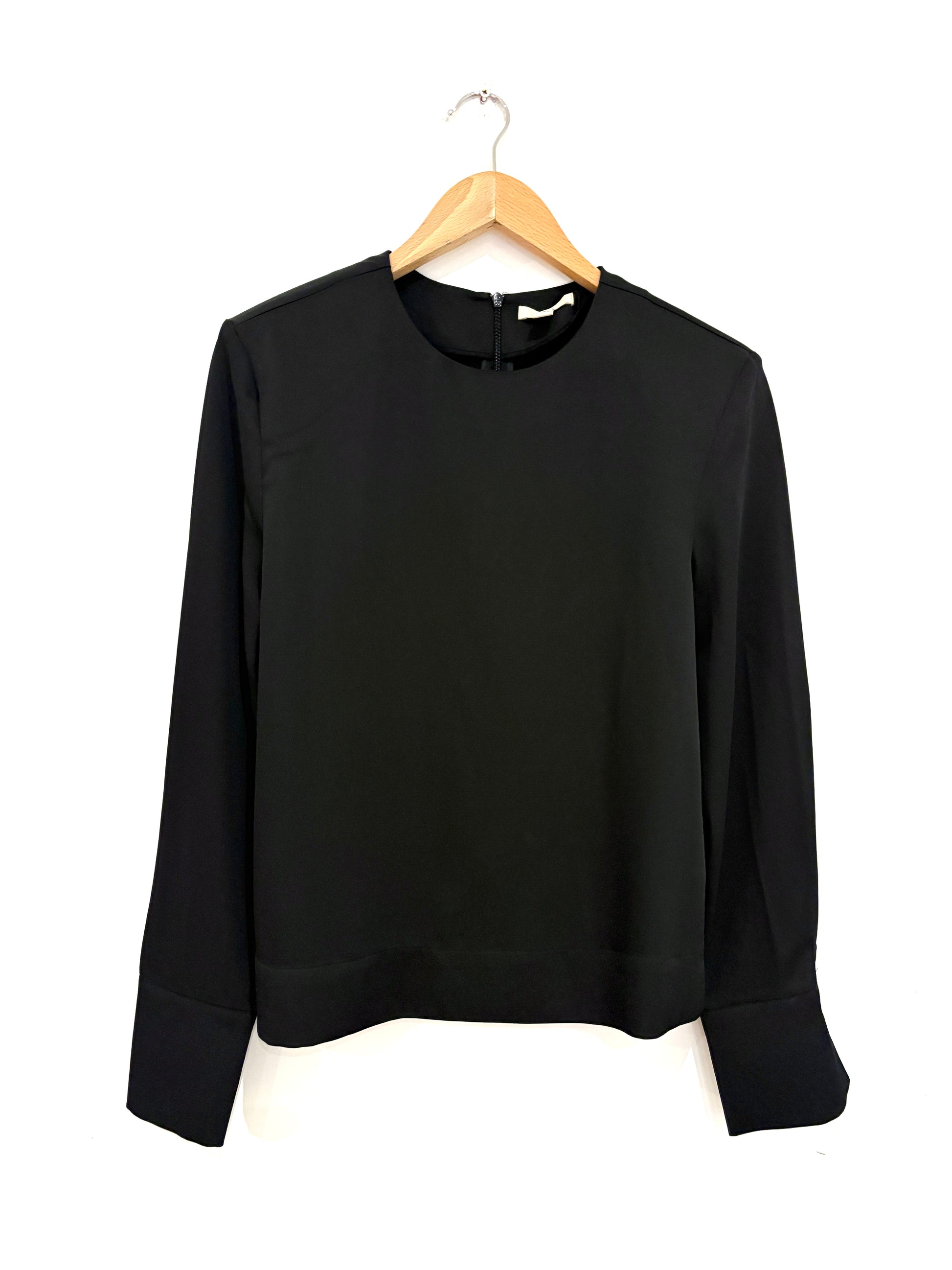 H&M Silky Padded Black Blouse XS