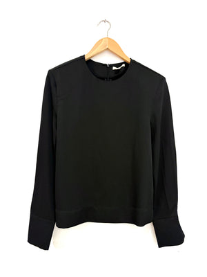 H&M Silky Padded Black Blouse XS