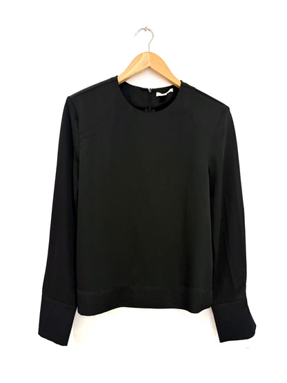 H&M Silky Padded Black Blouse XS