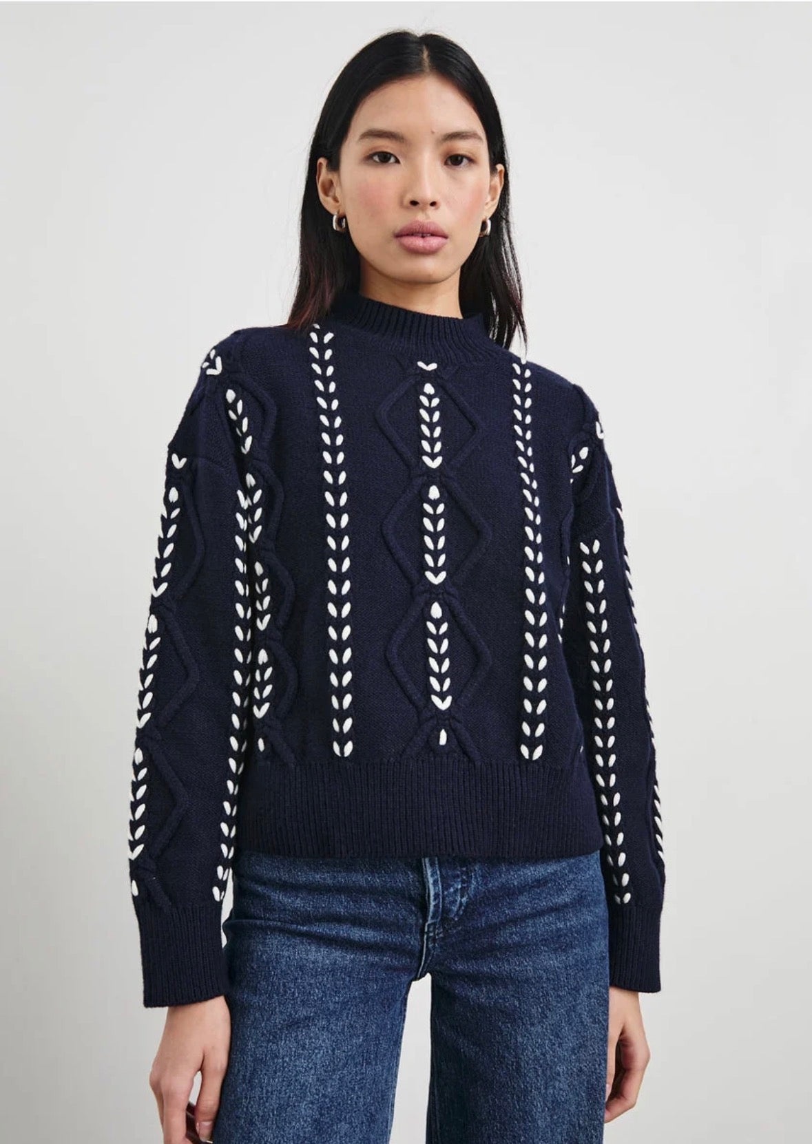 Rails Navy Knit Sweater XS