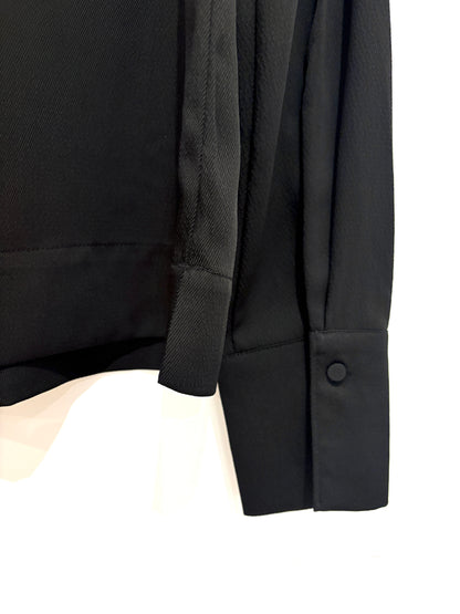 H&M Silky Padded Black Blouse XS