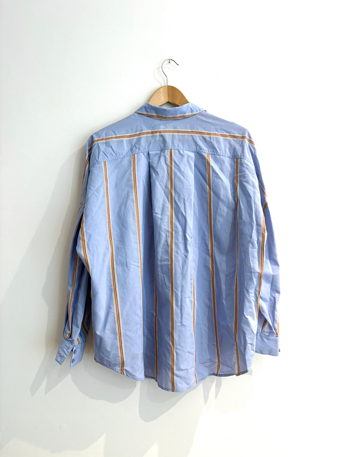 Sessun Celona Blue Striped Cotton Shirt S