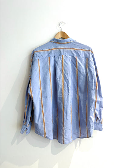 Sessun Celona Blue Striped Cotton Shirt S