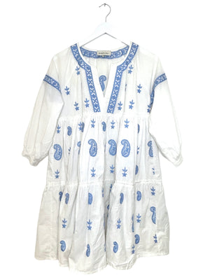 By Malina Cotton Embroidered Dress XS