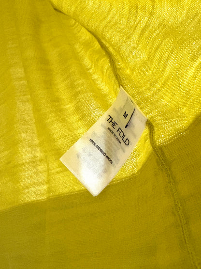 The Fold Lime Merino Wool Sweater M
