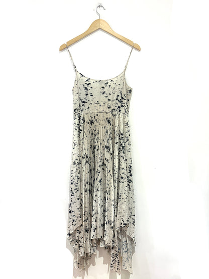 All Saints Pleated Print Dress S