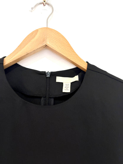 H&M Silky Padded Black Blouse XS